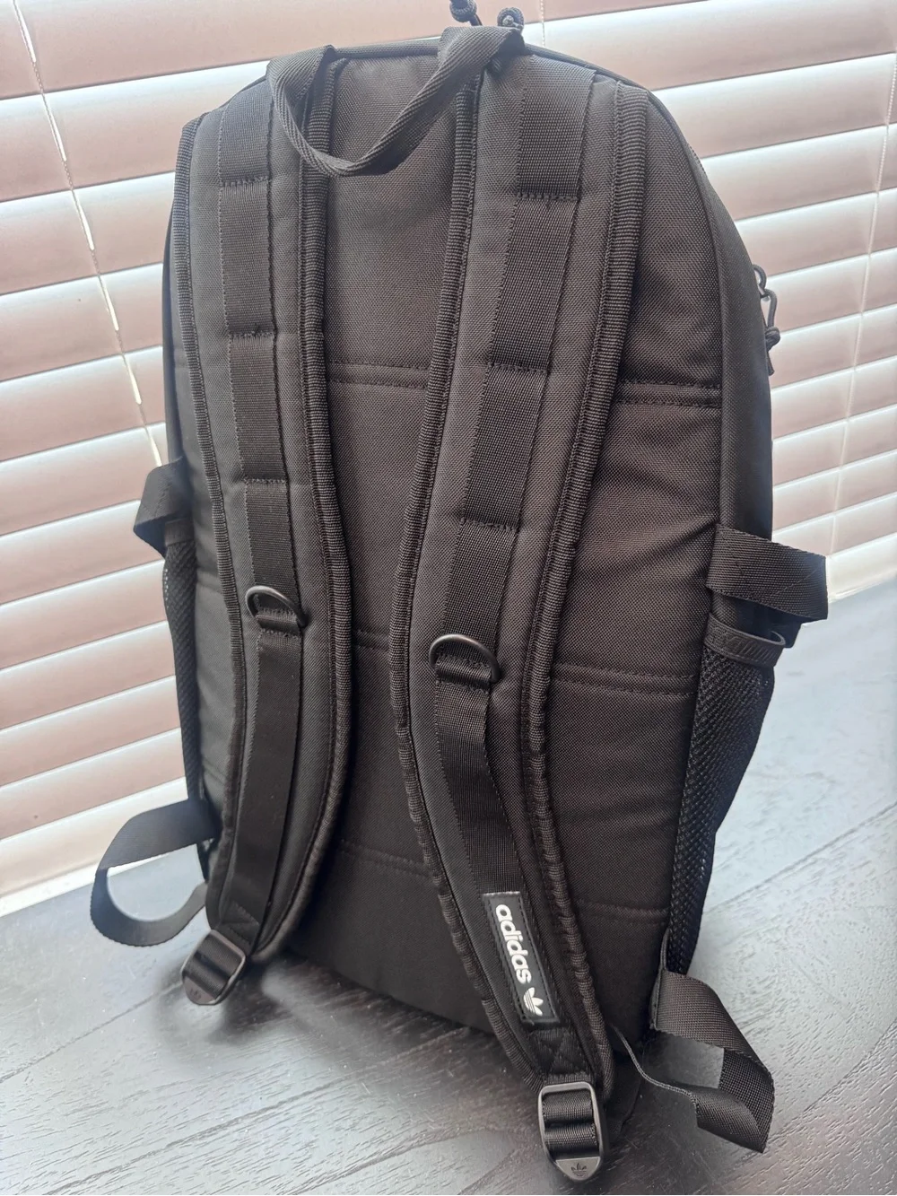 adidas Black Backpack with Front Mesh Pocket
